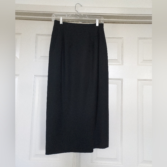 EUC Rafaella wool midi skirt, charcoal, 6 - Picture 3 of 8
